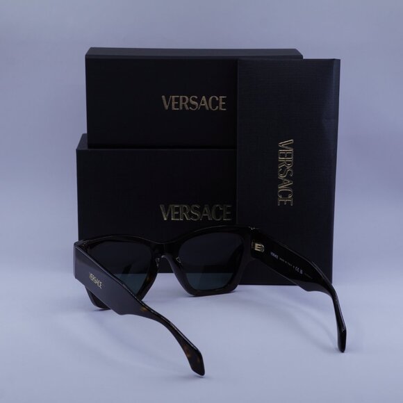 Versace VE4492U 108/87 Square Sunglasses – Dark Havana/Dark Grey main image 8
